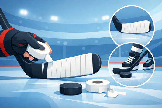 How to Use Hockey Tape on Stick Right