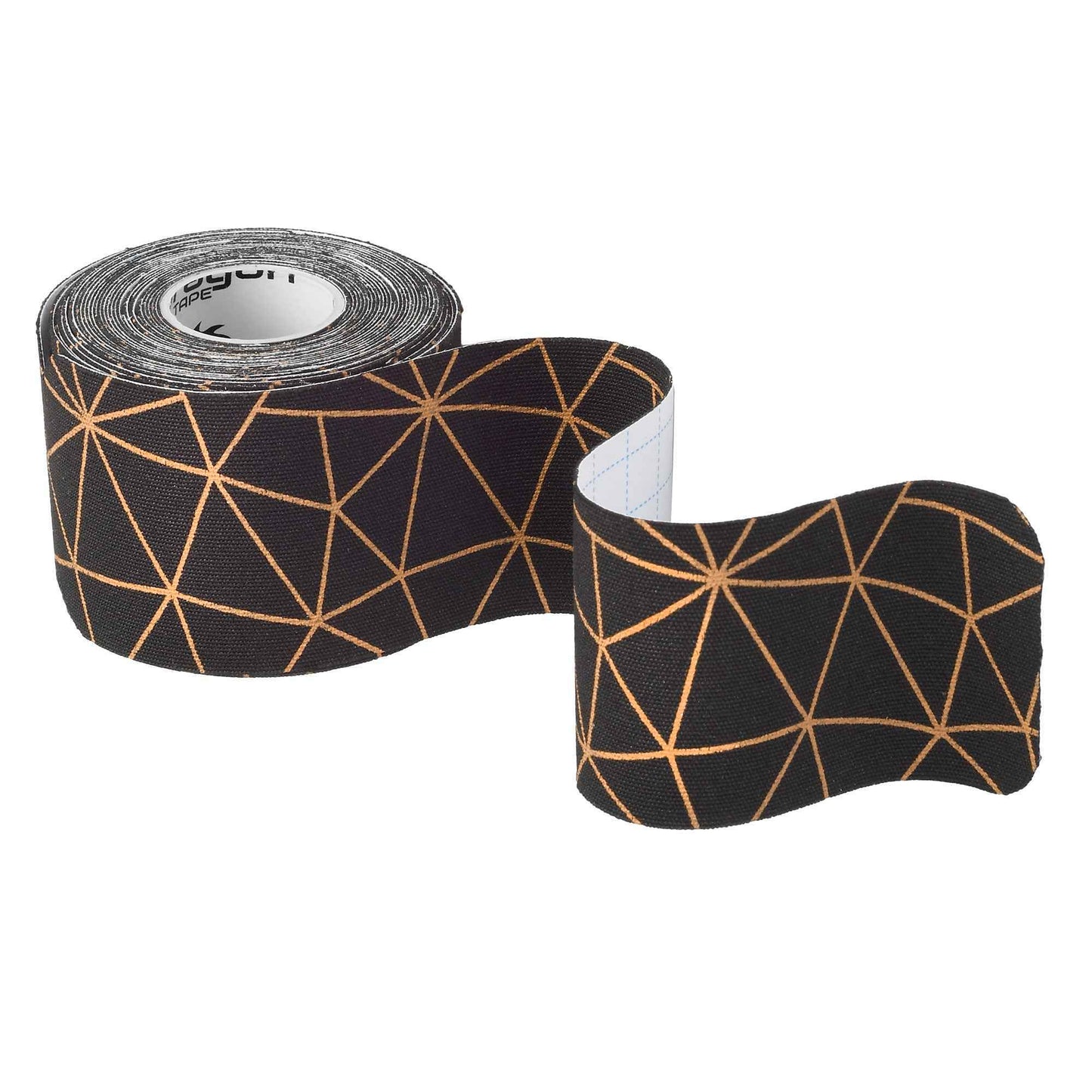 Dragon Tape Kinesiology Tape Copper Infused – 20 Precut Water-Resistant Strips - Black - Double Roll