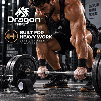 Dragon Tape Professional Athletic Tape - 2 Rolls (White)