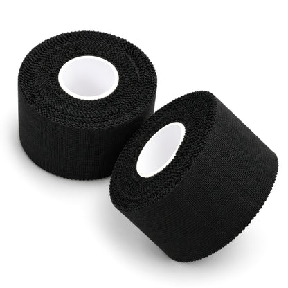 Dragon Tape Professional Athletic Tape - 2 Rolls (Black)