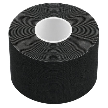 Dragon Tape Copper-Infused Kinesiology Tape – 16.4 Feet Uncut Roll (Black)